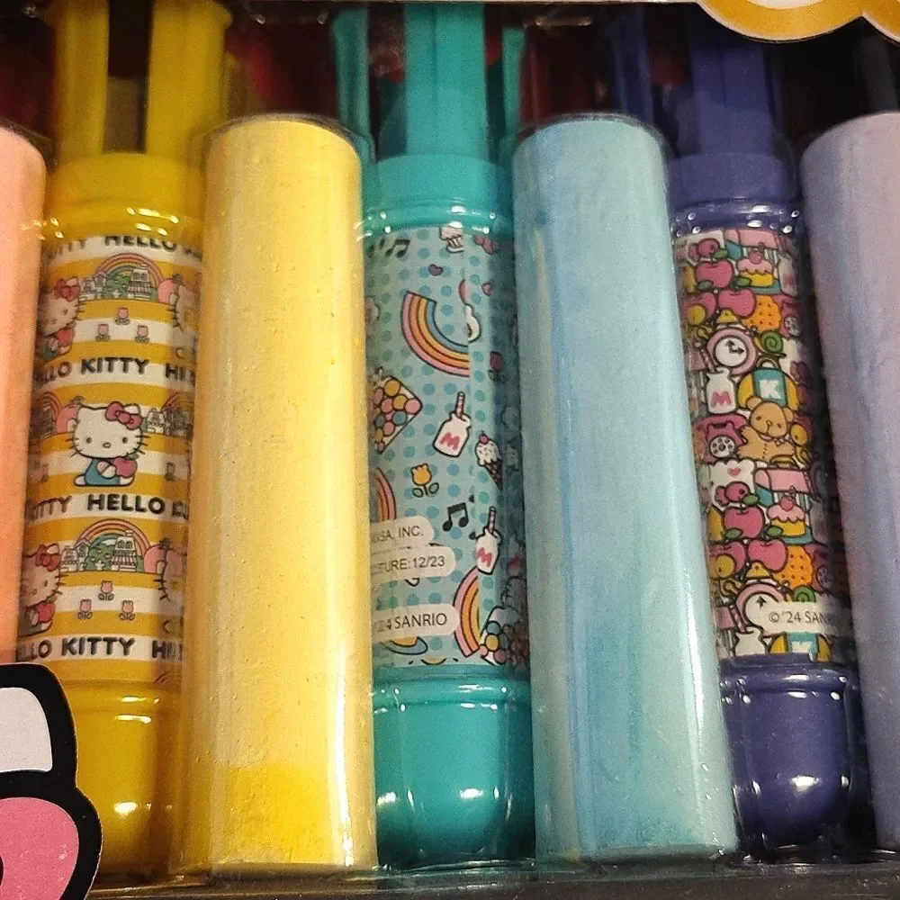 Sanrio Hello Kitty‎ Colorful Pastels Jumbo 5 Sets Chalk Kit NWT